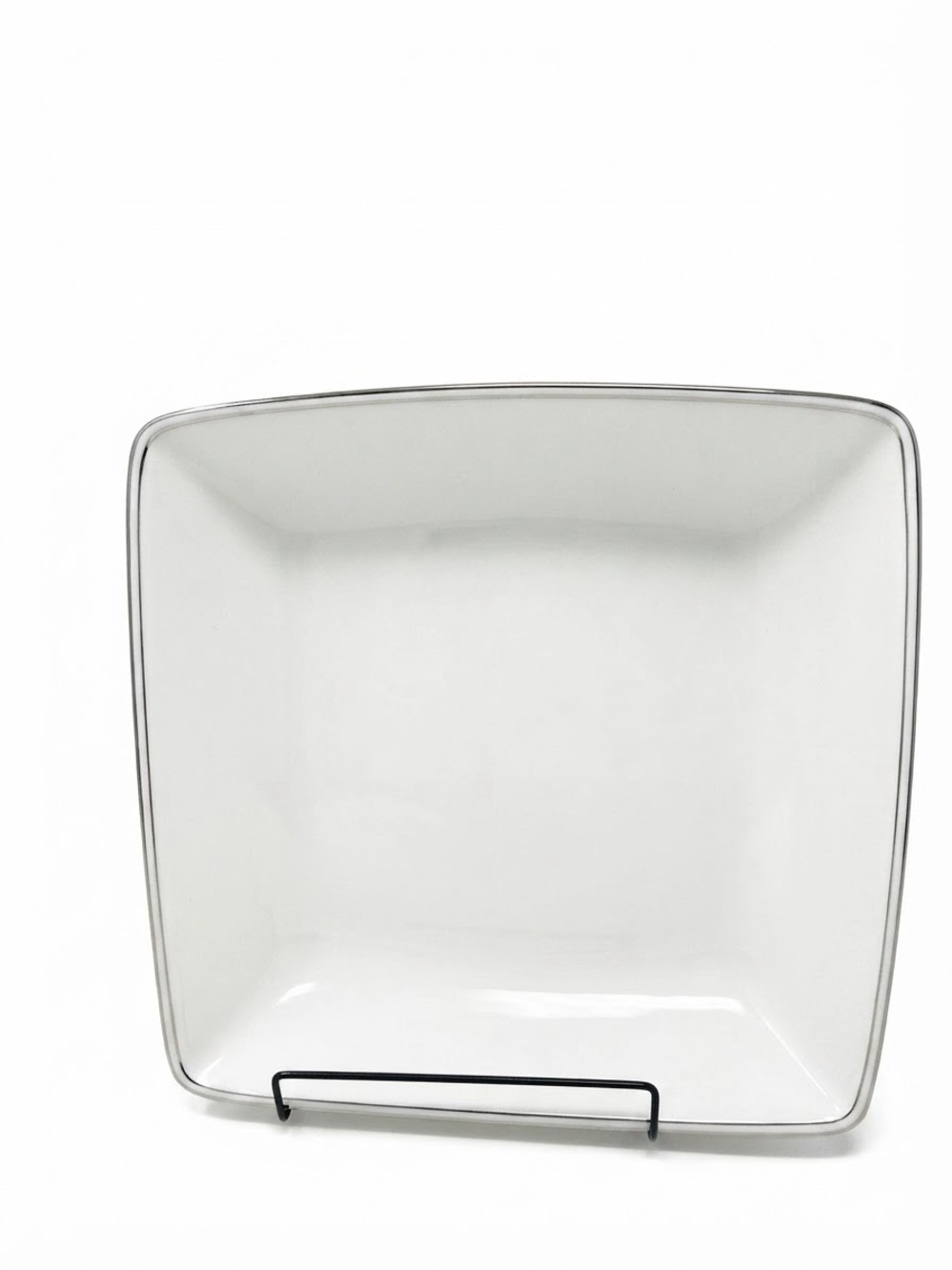 Lenox Serving Platter Classics Collection 11" Square Federal Platinum Edge